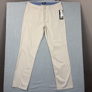 Reyn Spooner Men's Classic Pants Tapered Leg Ivory Beige Chino Size 34x31.5 NWT